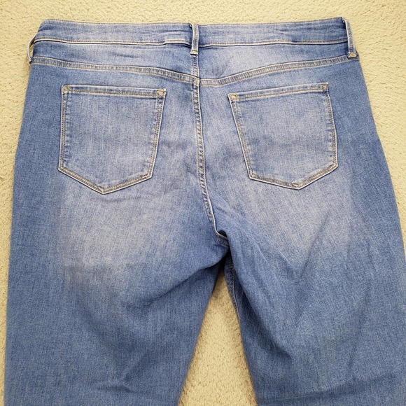 Old Navy Jeans Womens 16 Blue Denim Medium Wash Rockstar Super Skinny - Picture 7 of 14